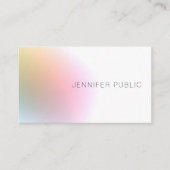 Modernes, farbenfrohes Template Elegant Beruflich Visitenkarte (Vorderseite)