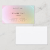 Modernes, farbenfrohes Template Elegant Beruflich Visitenkarte (Vorne/Hinten)