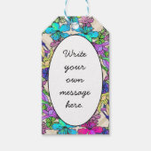 Modernes, farbenfrohes tropisches botanisches Must Geschenkanhänger (Vorderseite)