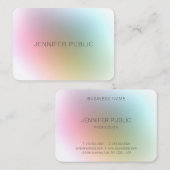 Modernes, farbenfrohes und Berufliches Template Lu Visitenkarte (Vorne/Hinten)