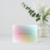 Modernes, farbenfrohes und Berufliches Template Lu Visitenkarte (Stehend Vorderseite)