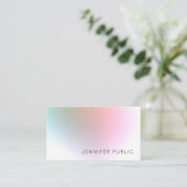 Modernes, farbenfrohes und elegantes Berufliches D Visitenkarte (Stehend Vorderseite)