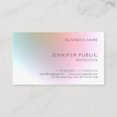 Modernes, farbenfrohes und elegantes Berufliches D Visitenkarte (Rückseite)