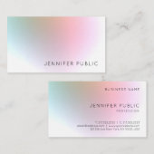 Modernes, farbenfrohes und elegantes Berufliches D Visitenkarte (Vorne/Hinten)