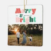 Modernes, farbenfrohes und helles Foto Keramikornament (Links)