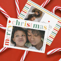 Modernes, farbenfrohes Weihnachtsfest - Foto