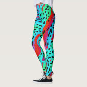 Modernes, farbenprächtiges Jungle Wild Animal Prin Leggings (Links)