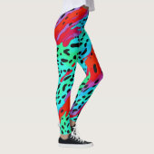 Modernes, farbenprächtiges Jungle Wild Animal Prin Leggings (Rechts)