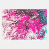 Modernes, farbiges Abstraktes Muster aus Marmor Geschenkpapier Set (Vorderseite 2)