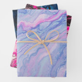Modernes, farbiges Abstraktes Muster aus Marmor Geschenkpapier Set (Beispiel)