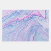 Modernes, farbiges Abstraktes Muster aus Marmor Geschenkpapier Set (Vorderseite)