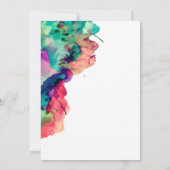 Modernes, farbiges Brautparty 1 Einladung (Rückseite)