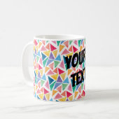 Modernes farbiges Dreieck Kaffeetasse (Vorderseite Links)