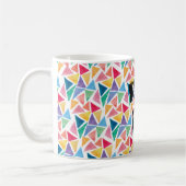 Modernes farbiges Dreieck Kaffeetasse (Links)