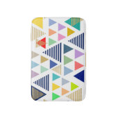 Modernes, farbiges Dreiecke-Muster Badematte (Vorderseite Vertikal)