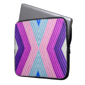 Modernes, farbiges Fiber Zickzack Laptopschutzhülle (Vorderseite Links)