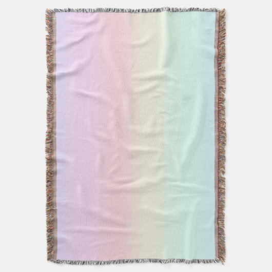 Modernes farbiges Gefälle Wasserfarbe Regenbogen Decke (Vorderseite Vertikal)