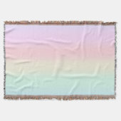 Modernes farbiges Gefälle Wasserfarbe Regenbogen Decke (Vorderseite)