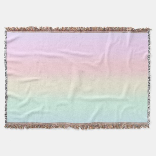 Modernes farbiges Gefälle Wasserfarbe Regenbogen Decke (Vorderseite)