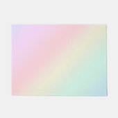 Modernes farbiges Gefälle Wasserfarbe Regenbogen Fußmatte (Vorderseite)