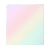 Modernes farbiges Gefälle Wasserfarbe Regenbogen Notizblock (Vorderseite)