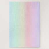 Modernes farbiges Gefälle Wasserfarbe Regenbogen Puzzle (Vertikal)