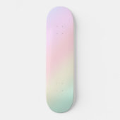 Modernes farbiges Gefälle Wasserfarbe Regenbogen Skateboard (Vorderseite)