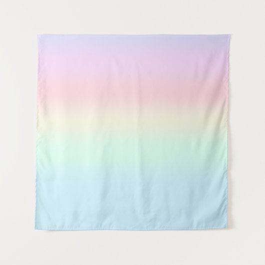 Modernes farbiges Gefälle Wasserfarbe Regenbogen Wandteppich (Vorderseite)