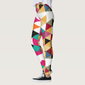 Modernes, farbiges geometrisches Design Leggings (Links)