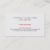 Modernes, farbiges geometrisches Dreieck Muster 4a Visitenkarte (Rückseite)