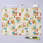 Modernes, farbiges geometrisches Muster des Mittel Seidenpapier (Handwerk)