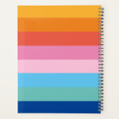 Modernes, farbiges Monogramm-Skriptname 2022 mit R Planer (Rückseite)