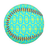 modernes farbiges Muster Baseball (Vorderseite Links)