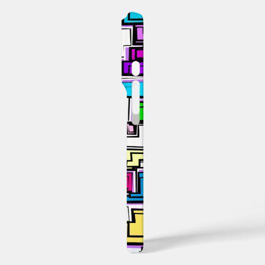 Modernes, farbiges Muster Case-Mate iPhone Hülle (Rückseite / Links)