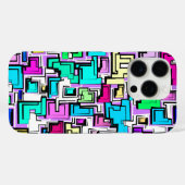 Modernes, farbiges Muster Case-Mate iPhone Hülle (Rückseite (Horizontal))
