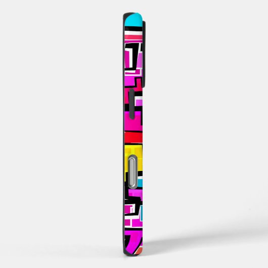 Modernes, farbiges Muster Case-Mate iPhone Hülle (Rückseite / Rechts)