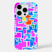 Modernes, farbiges Muster Case-Mate iPhone Hülle (Rückseite)