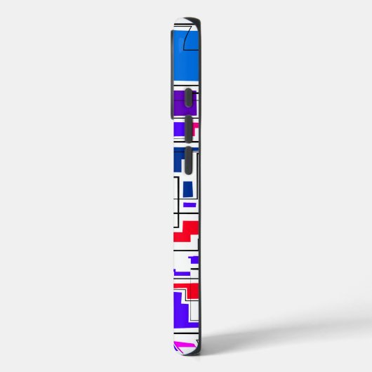 Modernes, farbiges Muster Case-Mate iPhone Hülle (Rückseite / Links)