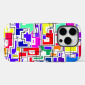 Modernes, farbiges Muster Case-Mate iPhone Hülle (Rückseite (Horizontal))