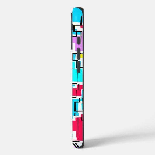 Modernes, farbiges Muster Case-Mate iPhone Hülle (Rückseite / Links)