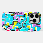 Modernes, farbiges Muster Case-Mate iPhone Hülle (Rückseite (Horizontal))