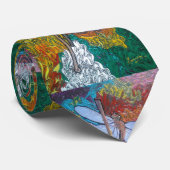 Modernes, farbiges Muster der Wasserfarben-Libelle Krawatte (Gerollt)