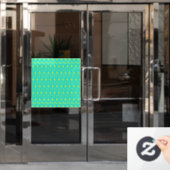 modernes farbiges Muster Fensteraufkleber (Büro Tür)