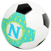 modernes farbiges Muster Fußball (Dreiviertel)