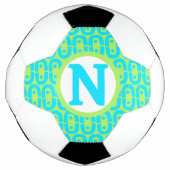 modernes farbiges Muster Fußball (Vorderseite)