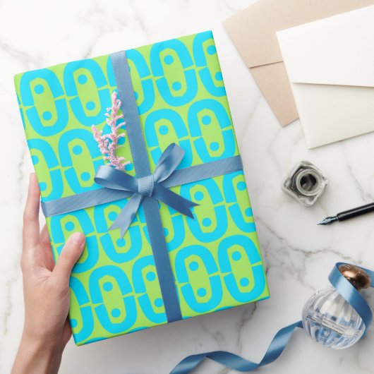 modernes farbiges Muster Geschenkpapier (Schenken)