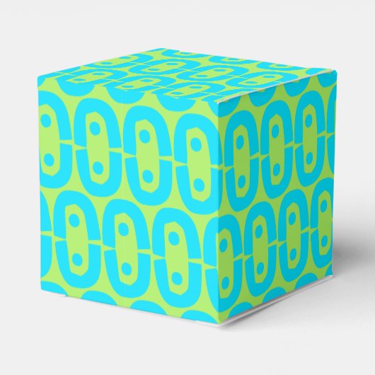 modernes farbiges Muster Geschenkschachtel (Rückseite)