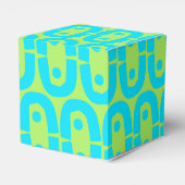 modernes farbiges Muster Geschenkschachtel (Rückseite)