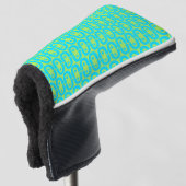 modernes farbiges Muster Golf Headcover (3/4 Vorderseite)