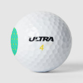 modernes farbiges Muster Golfball (Logo)